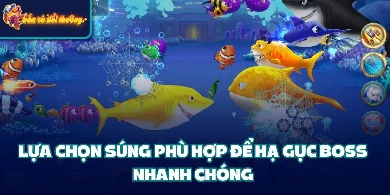 Bắn Cá Thần Tài - Huyền Thoại Trở Lại Đường Đua Năm 2025 4 Lựa chọn súng phù hợp để hạ gục boss nhanh chóng